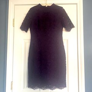 Dark Purple Lace Dress
